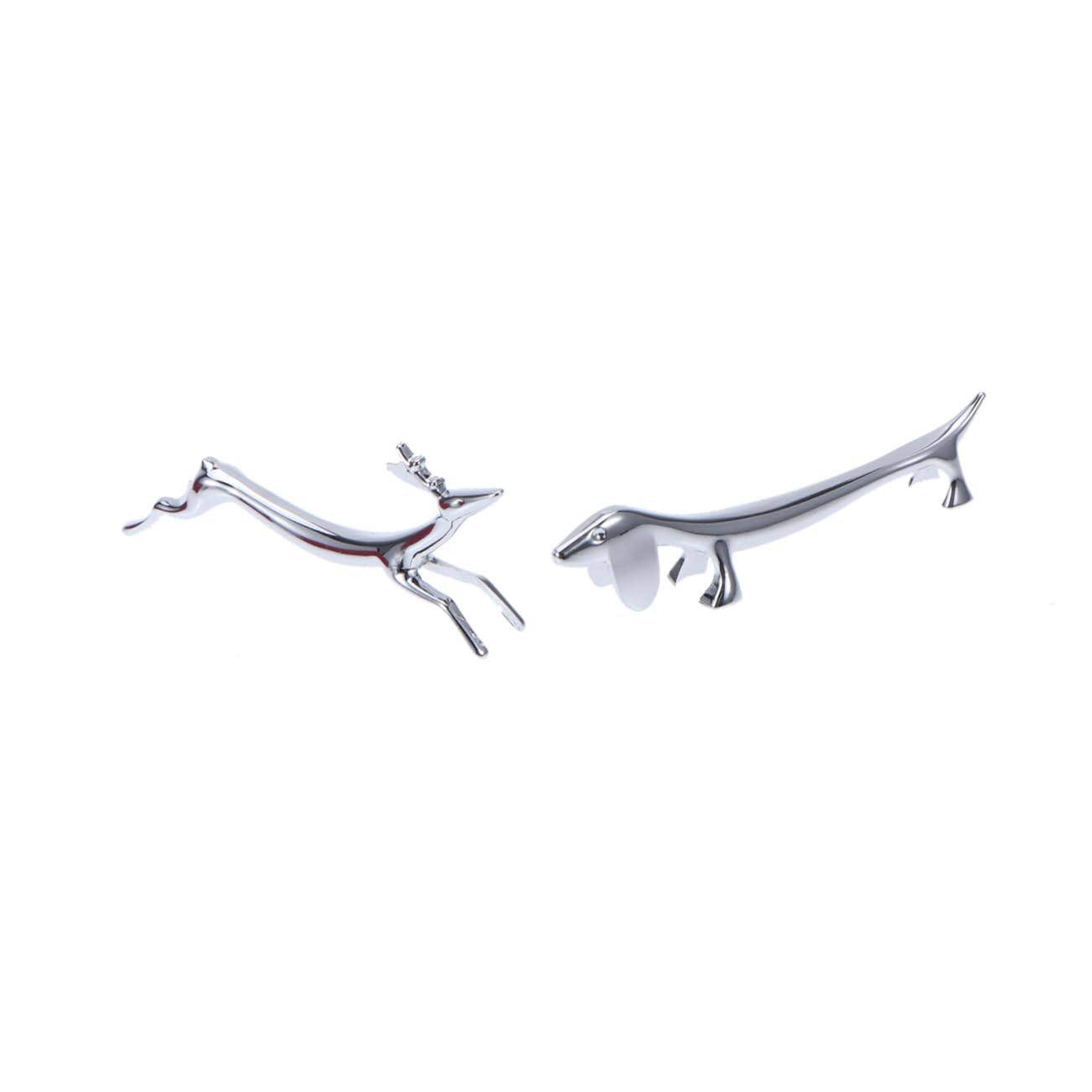 Repose-Baguettes, Supports pour Baguettes de Restaurant, Lot de 4, argenté, 9 x 2 x 2,5 cm
