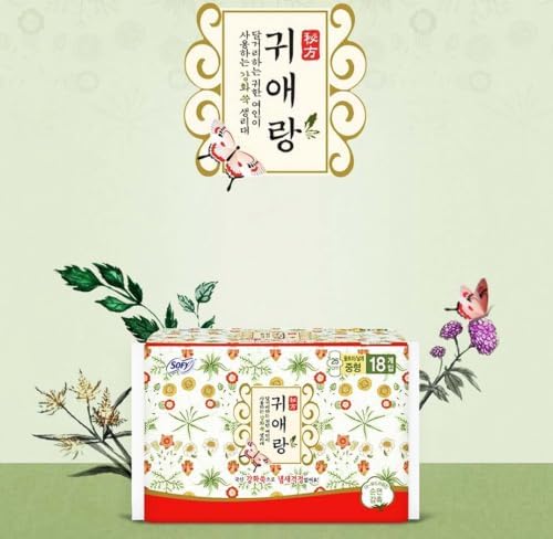 Body Fit Guierang Herbal Sanitary Pads, Medium, 10.2 Inch, 20 Count 1 Packs image 5