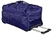 Monopol leichte XL Reisetasche 2 Rollen für Damen Herren 65 cm 70 Liter Trolley (Blau)