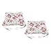 sharprepublic Coussins De Siège Carrés De 2 PCs Pour La Maison à Manger Cuisine Chaise De Bureau Fleur