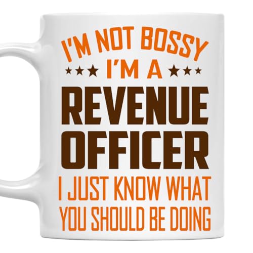 MONIZILUCKY I'm Not Bossy, I'm a Revenue Officer Mug 11Oz
