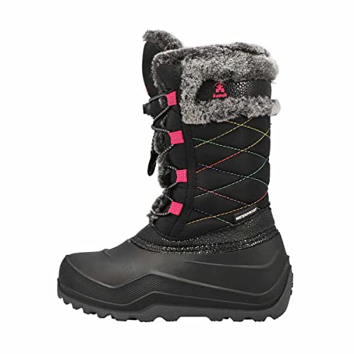 Kamik Girls' Star2 Waterproof Winter Boot Black 13 Medium US