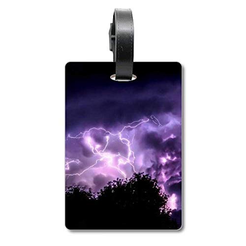 Étiquette de valise Thunder Night Sky pour l'identification de bagage en voyage