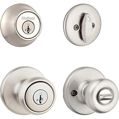 Kwikset Satin Nickel Tylo Entry Combo Set Cover