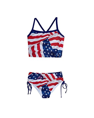 PattyCandy Little/Toddler Girls Girly Swimwear Unicorn Princess Rainbows Kids Tankini Swimsuit Bikini Set