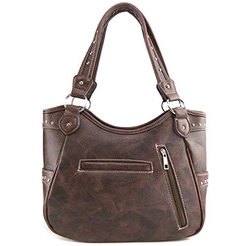 Bolso tote para mujer con diseño floral de amapola y función de portación oculta de arma miniatura 3