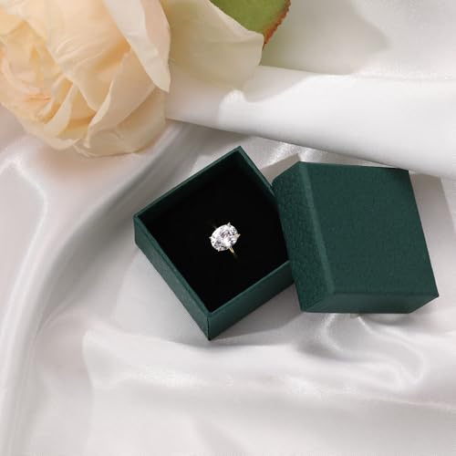 JSJOY Gold Engagement Rings for Women Non Tarnish 1.5CT Moissanite Rings 50th Wedding Anniversary Memorial Gifts Jewelry for Women by JSJOY - Used condition - Image 6