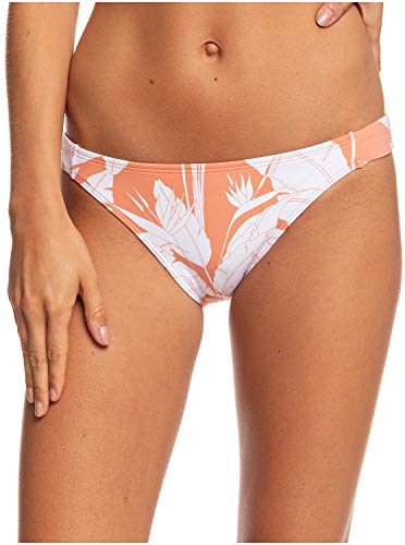Roxy Printed Beach Classic Reg Womens Bikini Bottoms Small Terra Cotta Flying Flowers