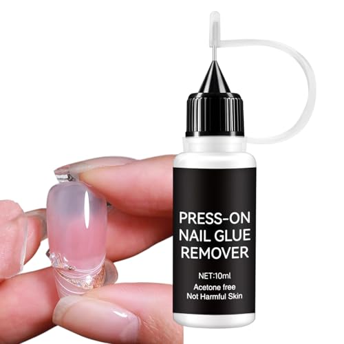 Quita Pegamento Para Uñas Postizas - 10 ml Productos Para Manicura - Removedor De Pegamento Para Uñas Artificiales | para Usuarios de Disfraces Chicas Mujeres Novias Amantes de la Belleza Eventos