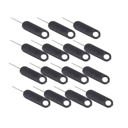 Housoutil 15 Piezas Agujas Expulsión Sim de Aleación de Aluminio Herramientas Portátiles para Extracción de Bandeja Tarjeta Sim para Llaveros Compatibles con Dispositivos Inteligentes y