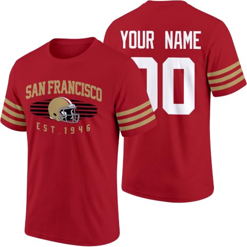 Image of T-Shirt Custom Name and Number Personalized Gifts | Crewneck Short Sleeves T-Shirt for Men S-4XL