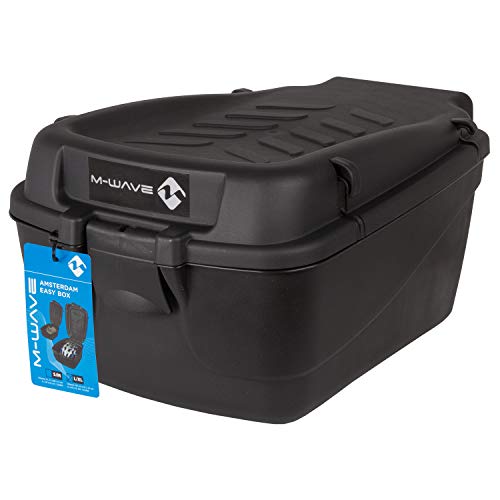 M-Wave Fahrradkoffer Topcase, Schwarz, 42 x 31 x 22 cm, 15 Liter, 122463