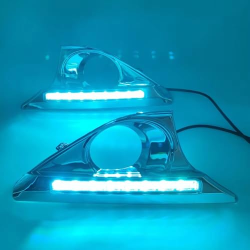 LED DRL Camry 2012-2014 soluciona faros opacos con luz diurna y cubierta cromada nueva 5