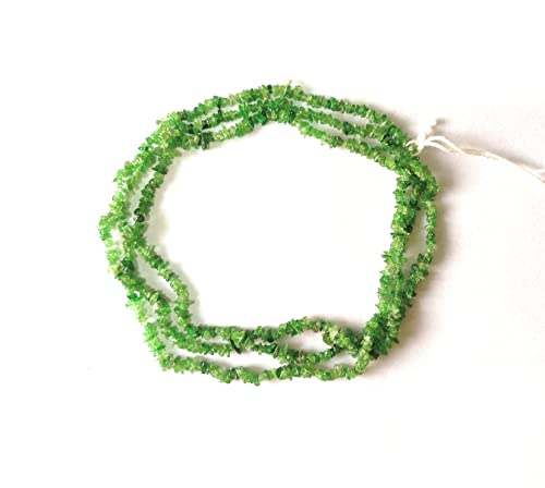 Tsavorite perles de pépites de tsavorite fil continu de 81,3 cm
