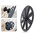 Lightweight Wheel Hub Protector Set - 133mm Plastic Mountain for Bike Hub Cover & Cap, Black Wheel Protection for Bike Accessories (10-Pack)