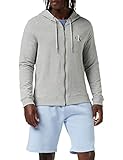Calvin Klein Full Zip Hoodie Sudadera con Capucha, Grey Heather, L para Hombre
