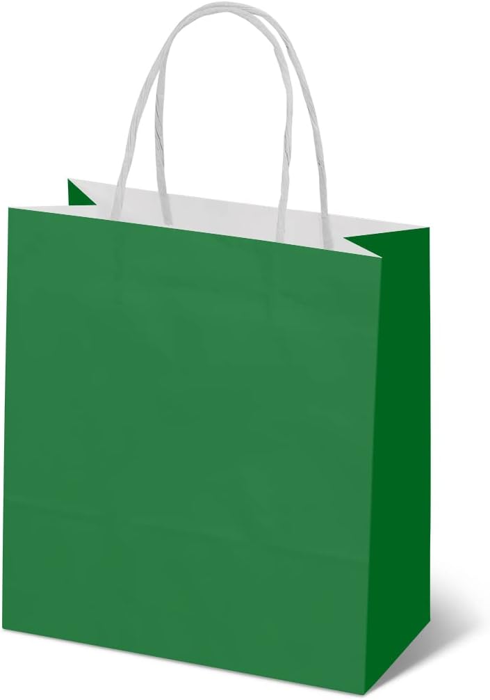 Sacola de Papel Kraft Colorido Reforçada Com Alça Torcida P 18 x 22 x 9cm 10 unidades (Verde Escuro) Sacola de Papel Kraft Colorido Reforçada Com Alça Torcida P 18 x 22 x 9cm 10 unidades (Verde Escuro)
