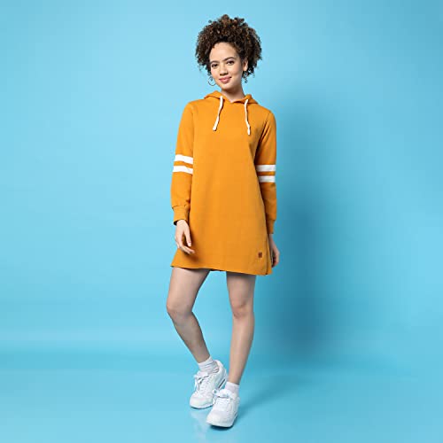Image of PINACOLADA Women's Sweatshirt with Hoodie Regular Fit for Casual Wear | Cotton Blend Fabric | Hoodie Sweatshirt Crafted with Comfort Fit and High Performance for Everyday Wear