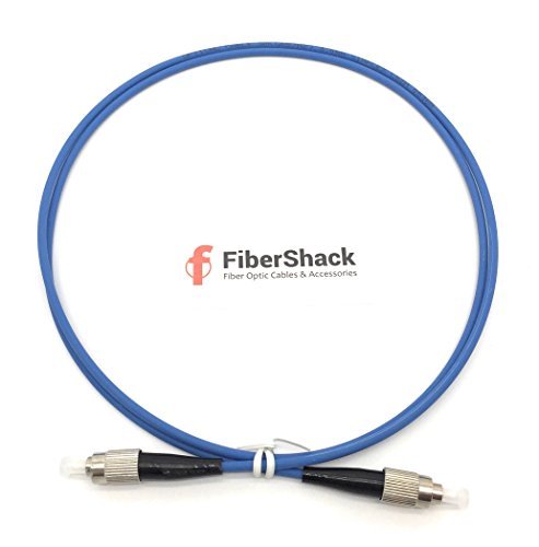 PacSatSales - 1M FC to FC Armored Single Mode Simplex Fiber Optic Cables - SC/APC, UPC, LC, SC, ST - SM SX (1M, FCUPC to FCUPC)