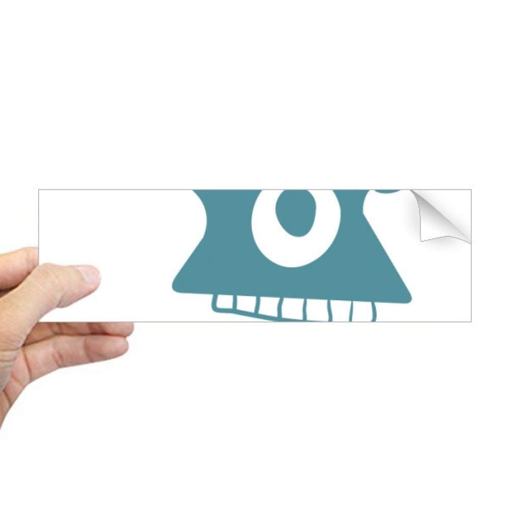 Sticker univers et cyclopes autocollant rectangulaire fenêtre alien