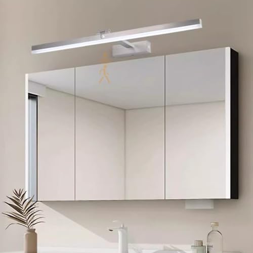 Aplique de Pared LED Baño Lámpara Moderna Espejo con Sensor Movimiento Aplique Acrílico Aluminio
