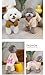 AZA Dog Winter Thick Costume Dog Letter Clothes for Pets Fluffy Onesie for Puppy Pet Overalls Coat Cute Warm Girl Outfits for Small Dogs Boy Costumes (L,Brown)