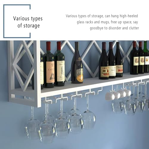 Casier à vin mural industriel et étagère de rangement pour bouteille - 5