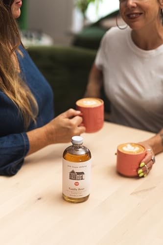 Image of Pink House Alchemy Vanilla Bean Simple Syrup - 16oz Pack of 2 - Handcrafted All-Natural Mixer for Coffee, Cocktails, Soda, Lemonade, Tea & Baking - Small Batch (VB 2)