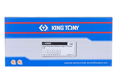 KING TONY 4208SR Deep Socket, 1/2-inch, Set of 8 - Image 2