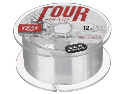 Strike King Tour Grade Monofilament Fishing Line, 200-Yards, 8-Pound, Clear
