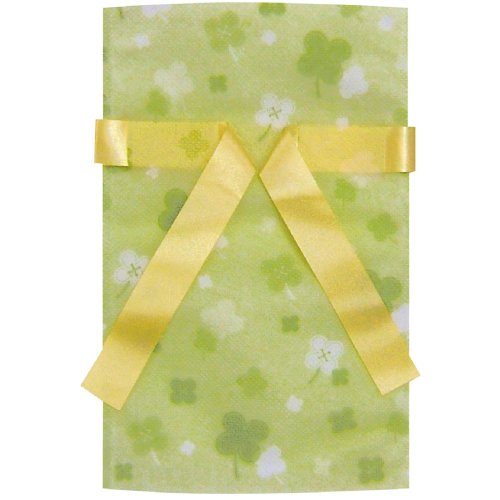 カクケイ ギフトバック 不織布 巾着袋 クローバー SS 2枚 2個パック FCR-05-N