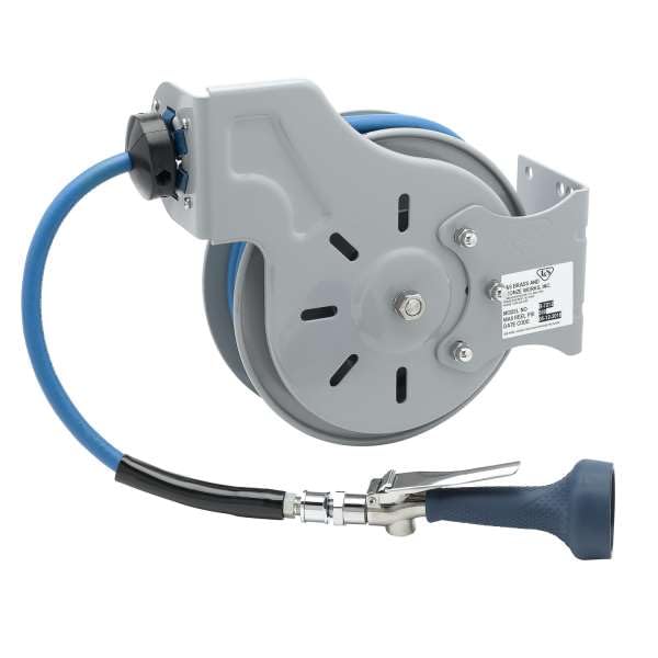 T&S Brass B-7212-08M Hose Reel, Open, Epoxy Coated, 3/8" x 15', B-0108 Spray Valve