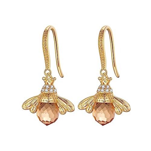 Boucles d'oreilles bourdon argent pour un style champêtre chic