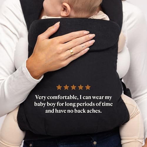 WildBird - Aerial Buckle Carrier - 2-24 Months - Standard (XS-XL) Raven - Front or Back Carry - Cross Straps, Lumbar Support, Headrest - Hip Healthy - Baby Carrier - Baby Essentials - New Mom Gifts