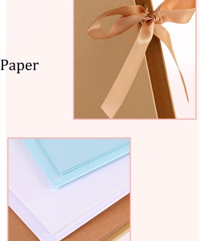Travel Growth Commemorative Book ﻿ Cover Window Album Sets Coil Scrapbooks DIY Albums Applicable to photos, receipts, star cards, etc(Blue)