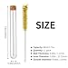 DEPEPE 12pcs 80ml Test Tubes, 25x200mm Glass Test Tubes with Cork for Plants, Bath Salts, Party Decoration