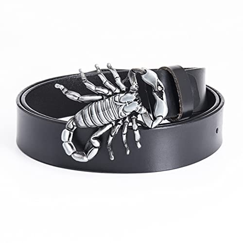Ceinture en cuir western noire pour look denim décontracté et week-end