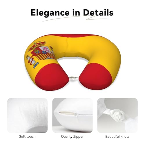 Almohada de viaje espuma memoria U lavable miniatura 3