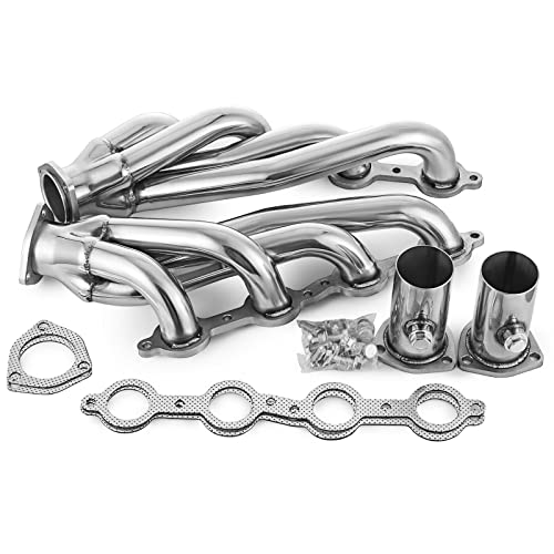 ZBPRESS Exhaust Header Universal LS Swap S10 Conversion Headers (LS1 LS2 LS3 LS6 LS Engines) Truck & SUV 4.8L 5.3L 5.7L 6.0L 6.2L Engines V8 engines ONLY(Models Shown in Figure II)
