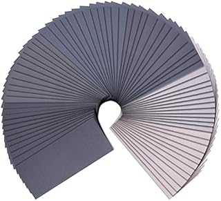 SIQUK 72 Pieces Wet and Dry Sandpaper Assortment 1500 2000 2500 3000 5000 7000 High Grit Sandpaper Assorted, 9 x 3.6 Inches Abrasive Paper for Automotive Sanding Wood Furniture Finishing