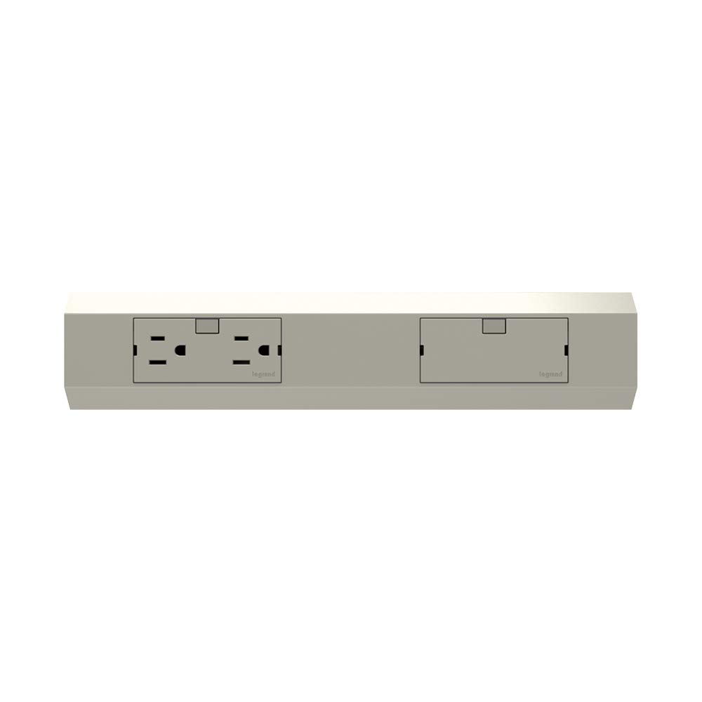 adorne Legrand Under-Cabinet 12" Modular Track in Titanium, APMT12TM2