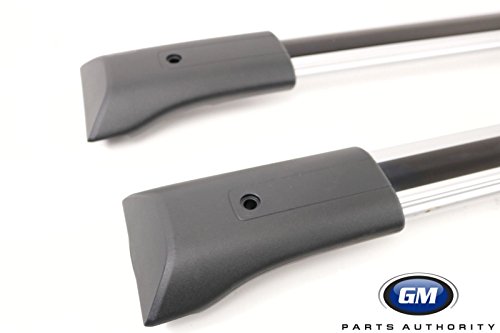 GM Accessories 84130842 Roof Rack Cross Rails Package in Bright Anodized Aluminum,silver