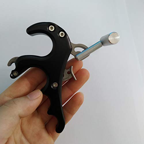 Sososhoot Archery 4 Finger Bow Release Aids Bow Release Thumb Trigger Grip Caliper Aids For Compound Bow #TOP2