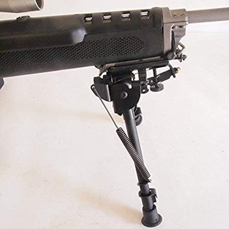 HBRS Harris Bipod Extends from 6" to 9" Swivels for Uneven Terrain