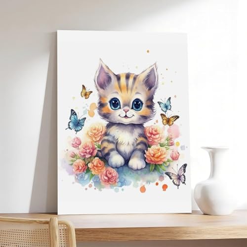 Décorer la chambre de bébé simplement avec ce poster chaton mignon - 7
