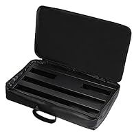 Big Storage Case Electric Guitar Multi-Effects Pedal Board Bag for Guitar Parts Made of oxford cloth material, and long-lasting, wear- With a strap, dual zipper design, very convenient to use Portable heavy-duty carry bag for all kinds of guitar effe...