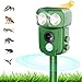 Produktbild Ultraschall Solar Tiervertreiber, Neu Katzenschreck,Ultraschall Abwehr mit Solarbetrieb und Blitz gegen Katzen, Hunde, Marder, Tierabwehr, Katzenschreck Hundeschreck Marderschreck