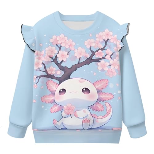 Baby Girl's Pullover Toddler Kids Crew Neck Pullover Sweatshirt Cute Ruffle Casual Long Sleeve Shirts Fall Clothes4