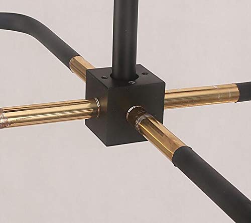 Lustre en fer forgé 4 têtes pour un éclairage rétro optimal - 4
