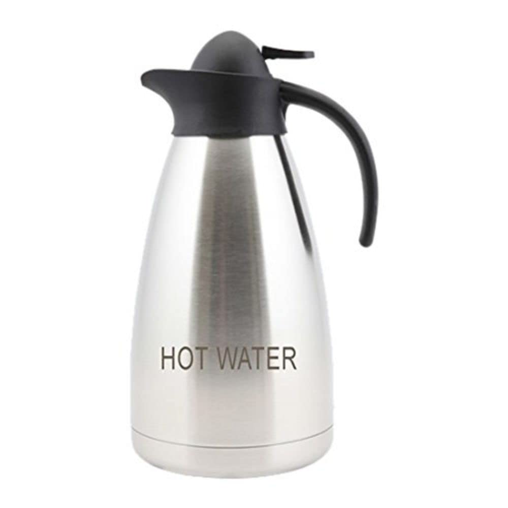 Genware NEV-V2055HW Hot Water Inscribed Contemporary Vacuum Jug